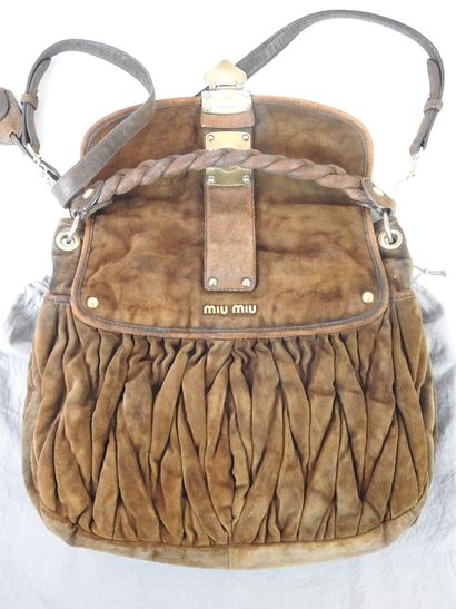 MIU MIU : Brown leather 
