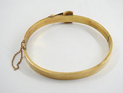 Rigid BRACELET in yellow gold 750 thousandths,...