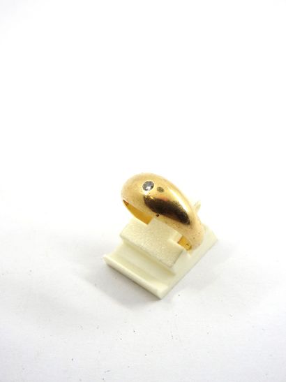 Ring in yellow gold 750 thousandths decorated...