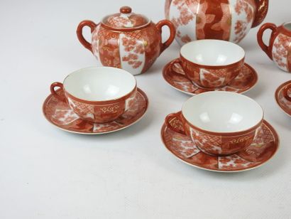 JAPAN: Part of a porcelain tea service with...