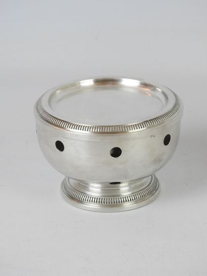 SHAKER in silver plated metal. H.24.5 cm....