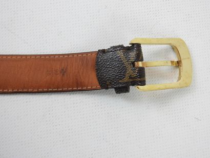 LOUIS VUITTON-PARIS: Belt in monogram canvas....