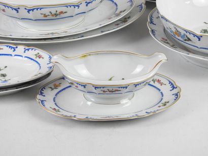 Ch. FIELD HAVILAND: Porcelain dinner service...