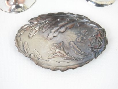 LOT in silver including small vase, cup and...