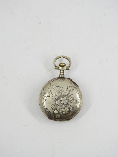 Silver collar watch. Gross weight: 7,3g....