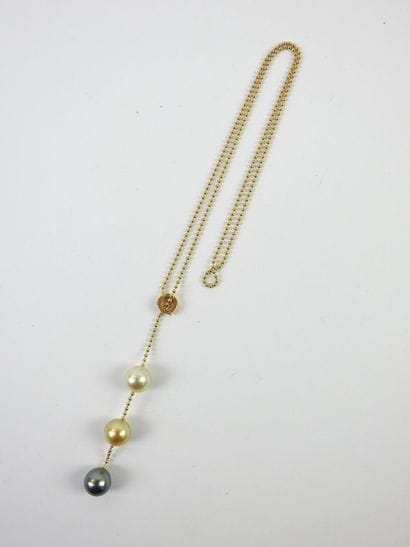 NECKLACE NEGLIGE in yellow gold 750 thousandths...