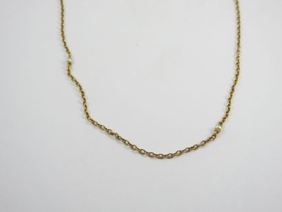 Choker in yellow gold 750 thousandths decorated...