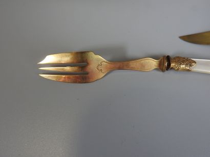TWO BOXES containing 12 dessert forks with...