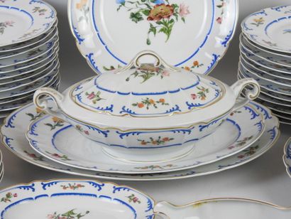 Ch. FIELD HAVILAND: Porcelain dinner service...