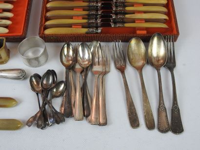 LOT of silver plated cutlery including mocha...