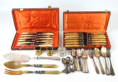 LOT of silver plated cutlery including mocha...