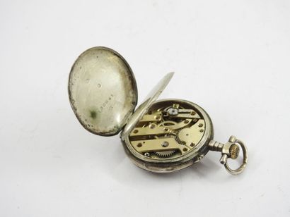 Silver collar watch. Gross weight: 7,3g....