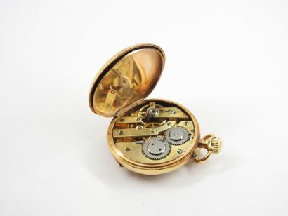 Yellow gold collar watch 750 thousandths....
