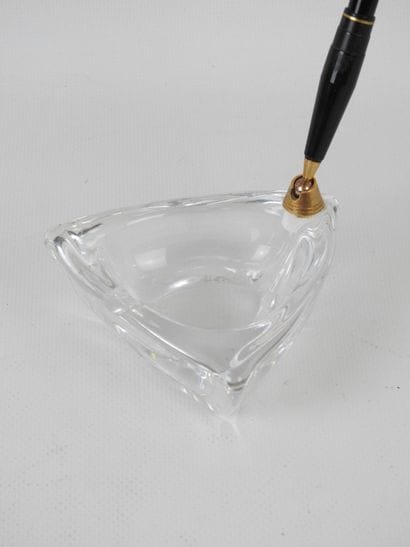 DAUM FRANCE : Ashtray forming pen-holder...