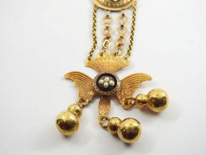 NECKLACE in yellow gold 750 thousandths with...