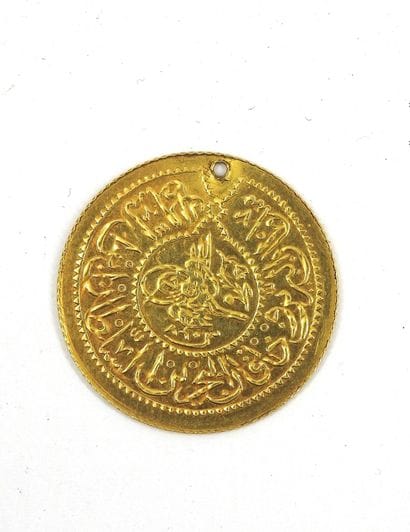 TURKEY: CURRENCY (?) in yellow gold with...