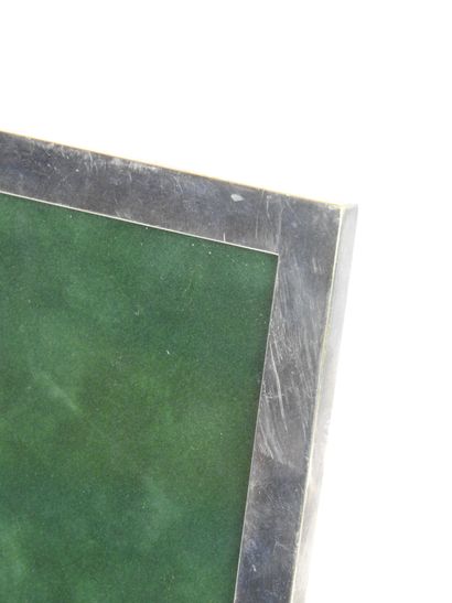 Rectangular silver plated metal PHOTO FRAME....