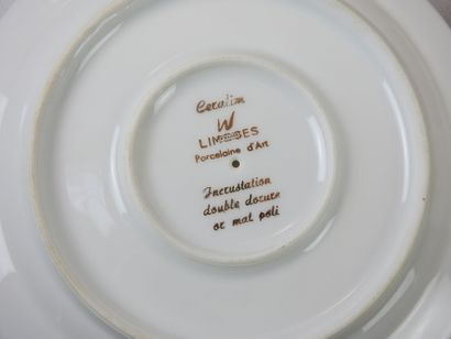 LIMOGES: Part of a table service in white...