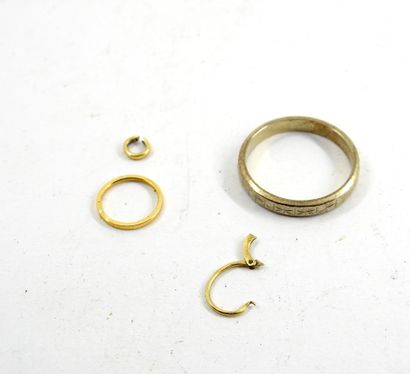 ALLIANCE in 14K white gold. Pen ring and...