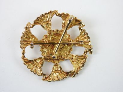 L'OR DU SOIR PARIS: Brooch - round pendant...