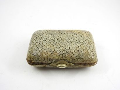 MONEY HOLDER in shagreen, grey interior....