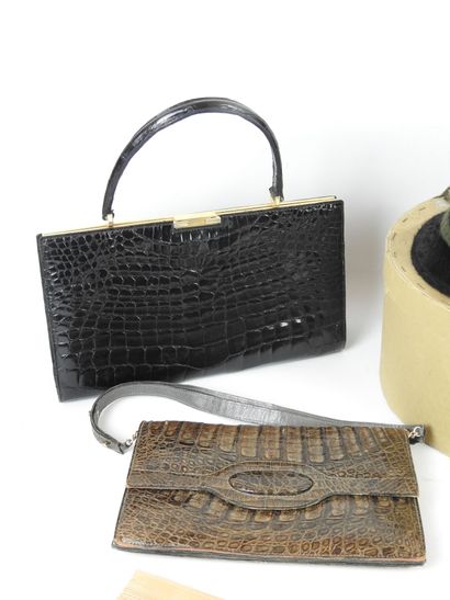 LOT OF LEATHERWARE including two handbags,...