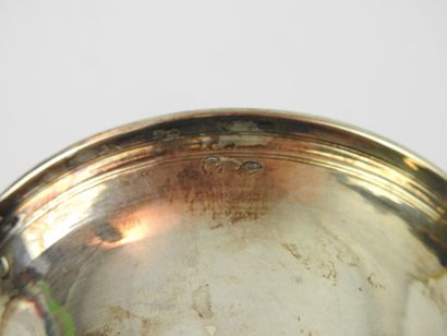 TIMBALE tulip in silver. Marked early 19th...