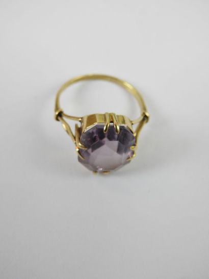 RING in gold 750 thousandths decorated with...