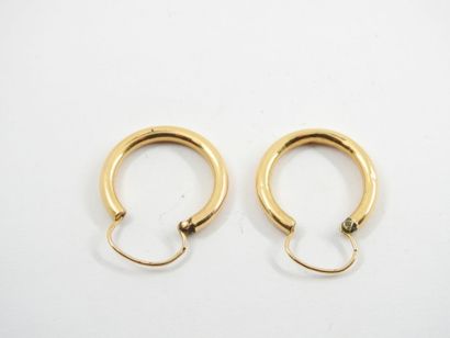 PAIR OF EARRINGS 750 thousandths. Weight...