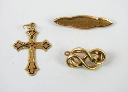 LOT of gold jewelry 750 thousandths including...