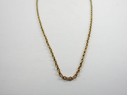 SAUTOIR in yellow gold 750 thousandth. Length:...