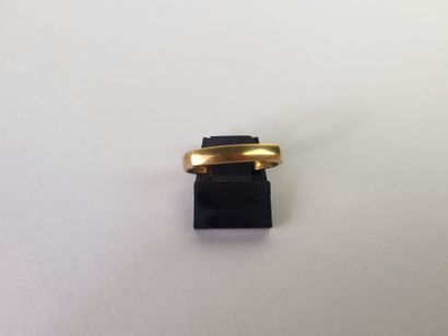 Ring in yellow gold 18K (750°/°°) of square...
