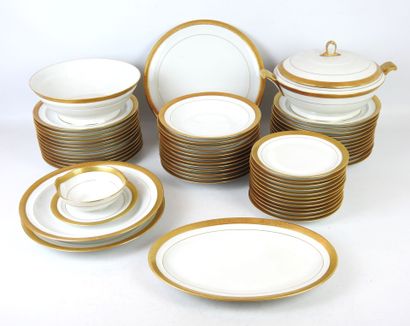 LIMOGES: Part of a table service in white...