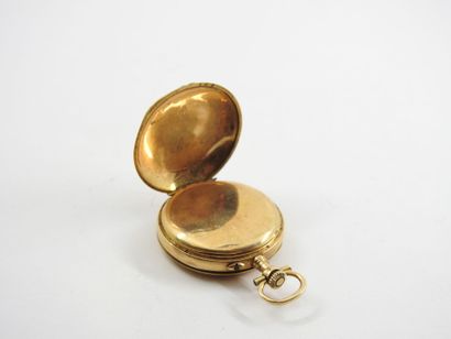 Yellow gold collar watch 750 thousandths....
