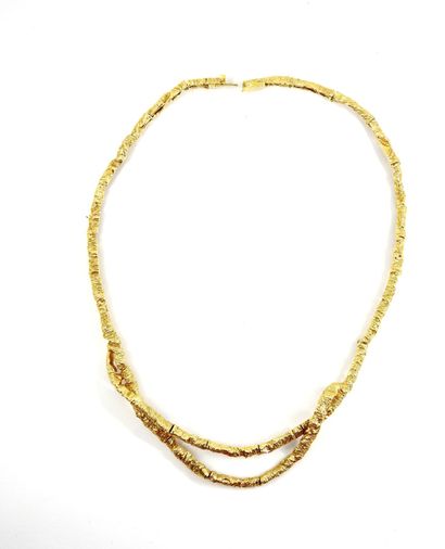 NECKLACE in yellow gold 750 thousandth, detachable...