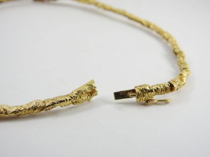 NECKLACE in yellow gold 750 thousandth, detachable...
