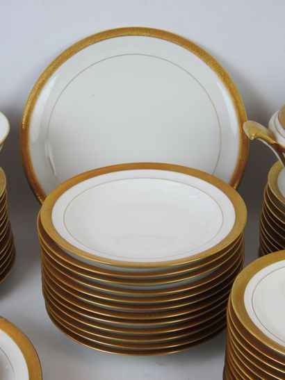 LIMOGES: Part of a table service in white...