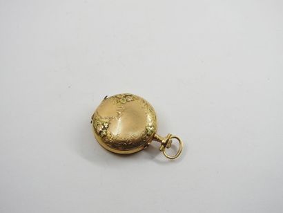 Yellow gold collar watch 750 thousandths....