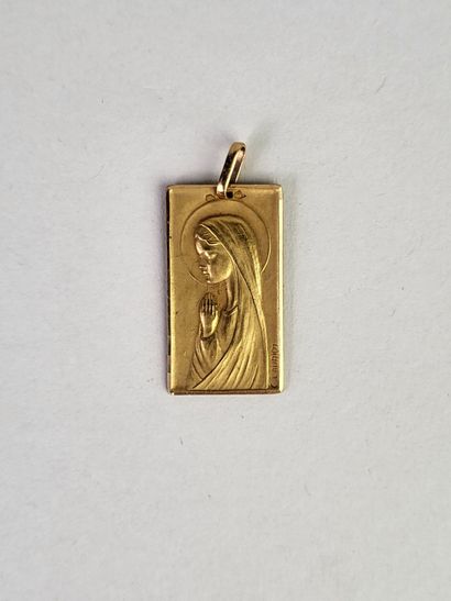 C. LAURIOT.
Rectangular religious medal chased...
