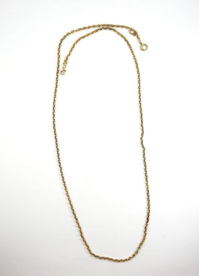 SAUTOIR in yellow gold 750 thousandth. Length:...