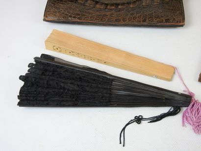 LOT OF LEATHERWARE including two handbags,...