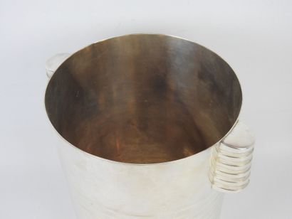 Luc LANEL for CHRISTOFLE: Silver plated champagne...