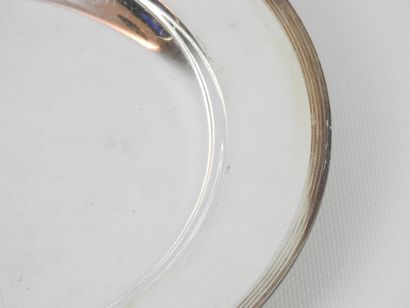 CHRISTOFLE: Silver plated serving dish of...