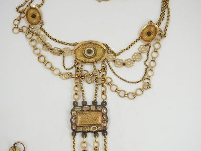 NECKLACE in yellow gold 750 thousandths with...