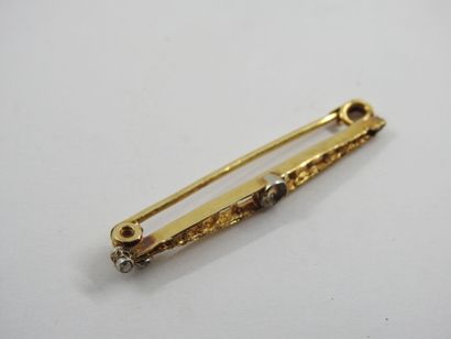 MONTURE OF BROCHURE in yellow gold 750 thousandths....