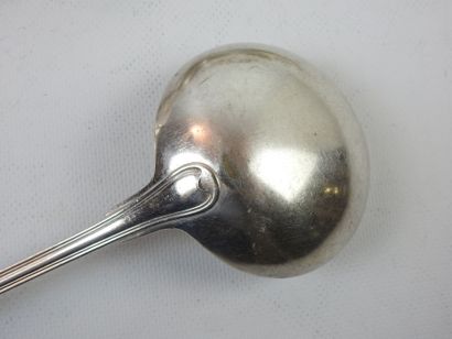 LOT OF silver plated cutlery including large...