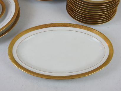 LIMOGES: Part of a table service in white...