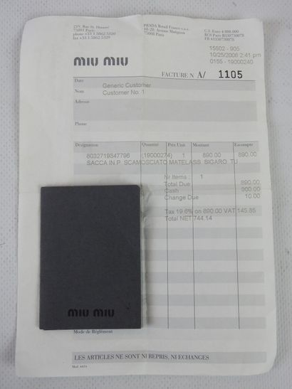 MIU MIU : Brown leather 