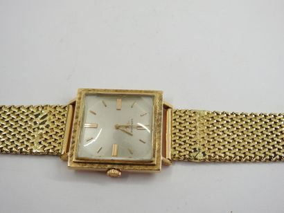 LONGINES: Men's wristwatch in yellow gold...