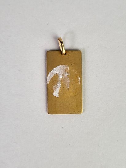 C. LAURIOT.
Rectangular religious medal chased...